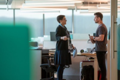 Employees in office