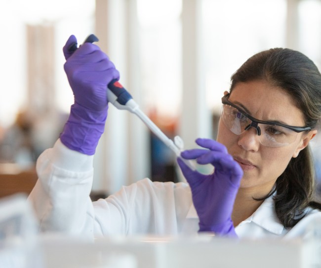 Female scientist in lab