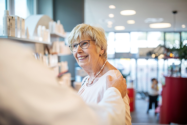 Senior woman smiling