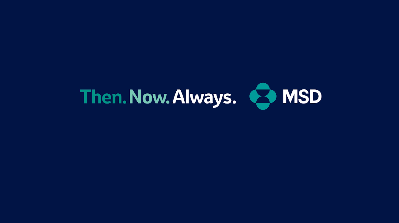Vaccines Then, Now, and Always banner with MSD logo