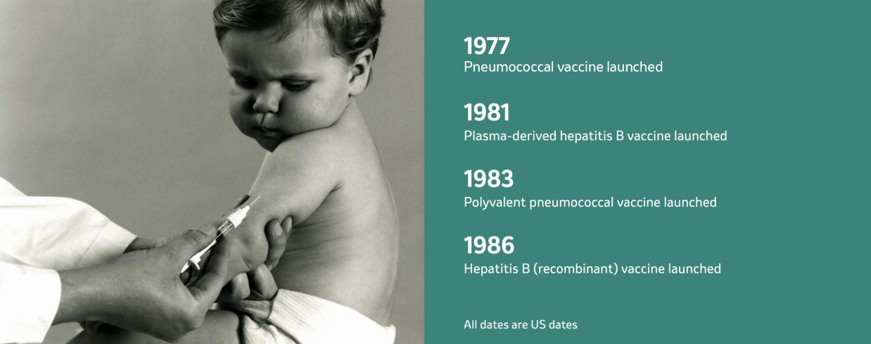 Toddler receiving a vaccine