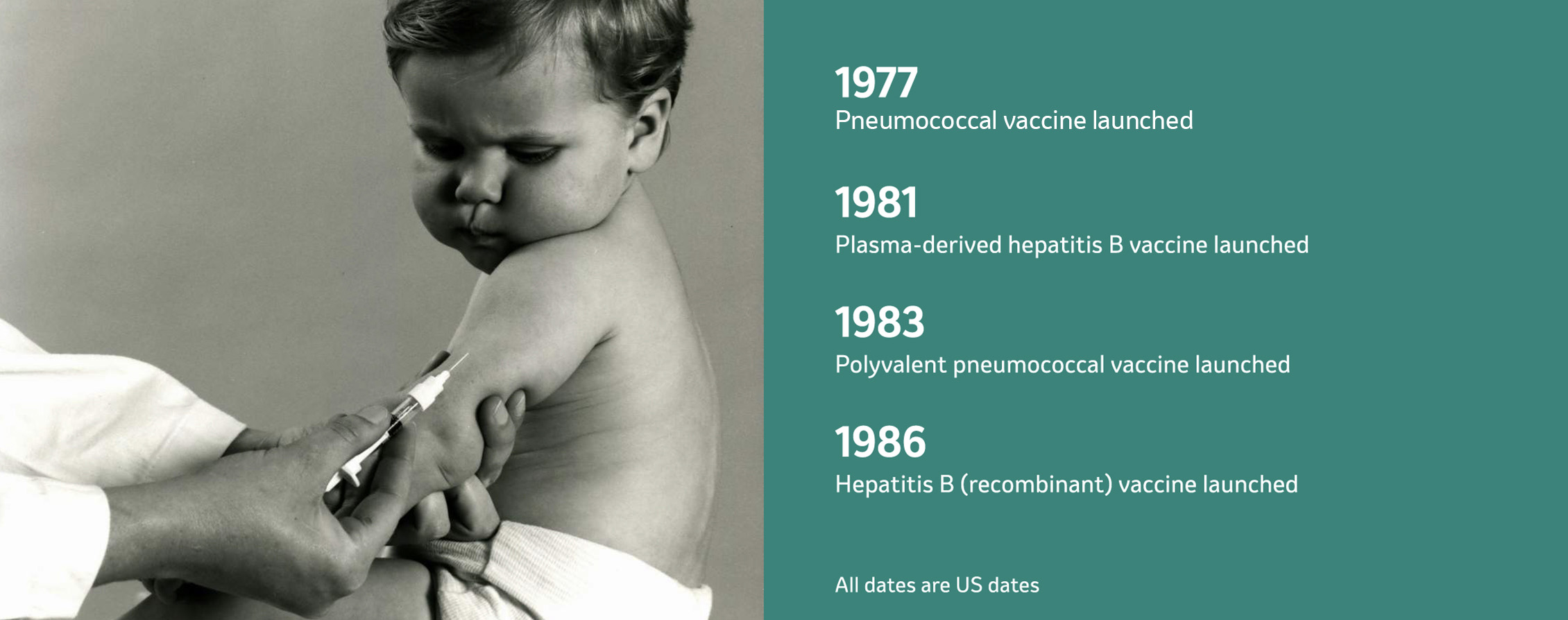 Toddler receiving a vaccine