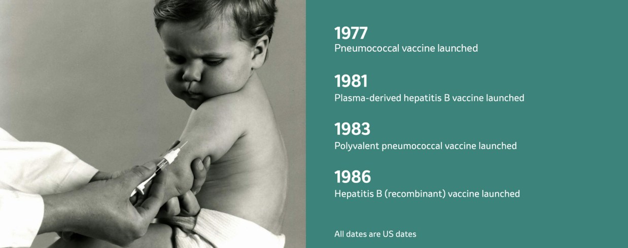 Toddler receiving a vaccine