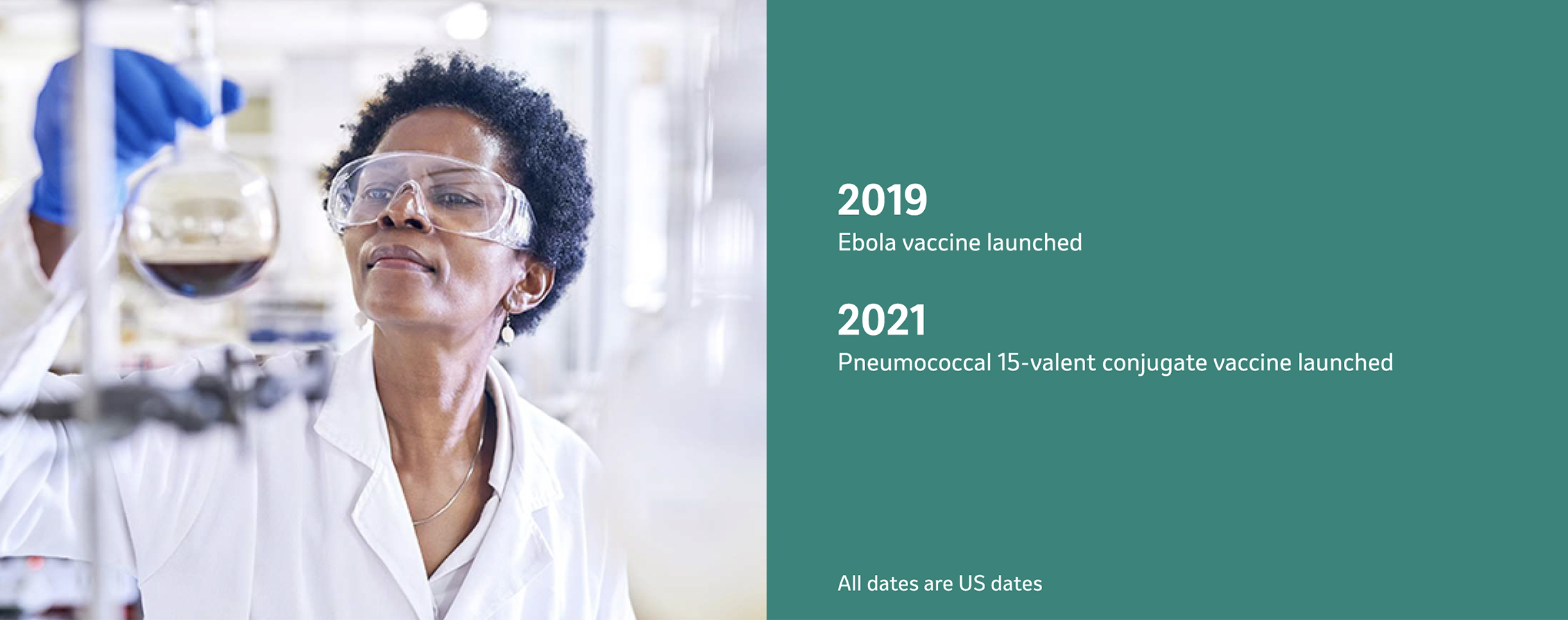 Scientist reviewing measuring flask